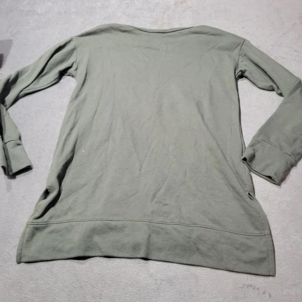 Justice Sweatshirt Girls 12 Green Girls Unite Be Kind Sequin‎ High Low Graphic